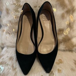 Tory Burch Black suede flats size 7